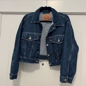 Levi’s Cropped Oversized Denim Jacket
